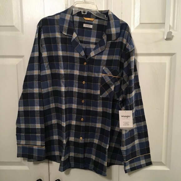 Wrangler Sleepwear Women's Flannel 2 Piece Sz 2X - Picture 8 of 12